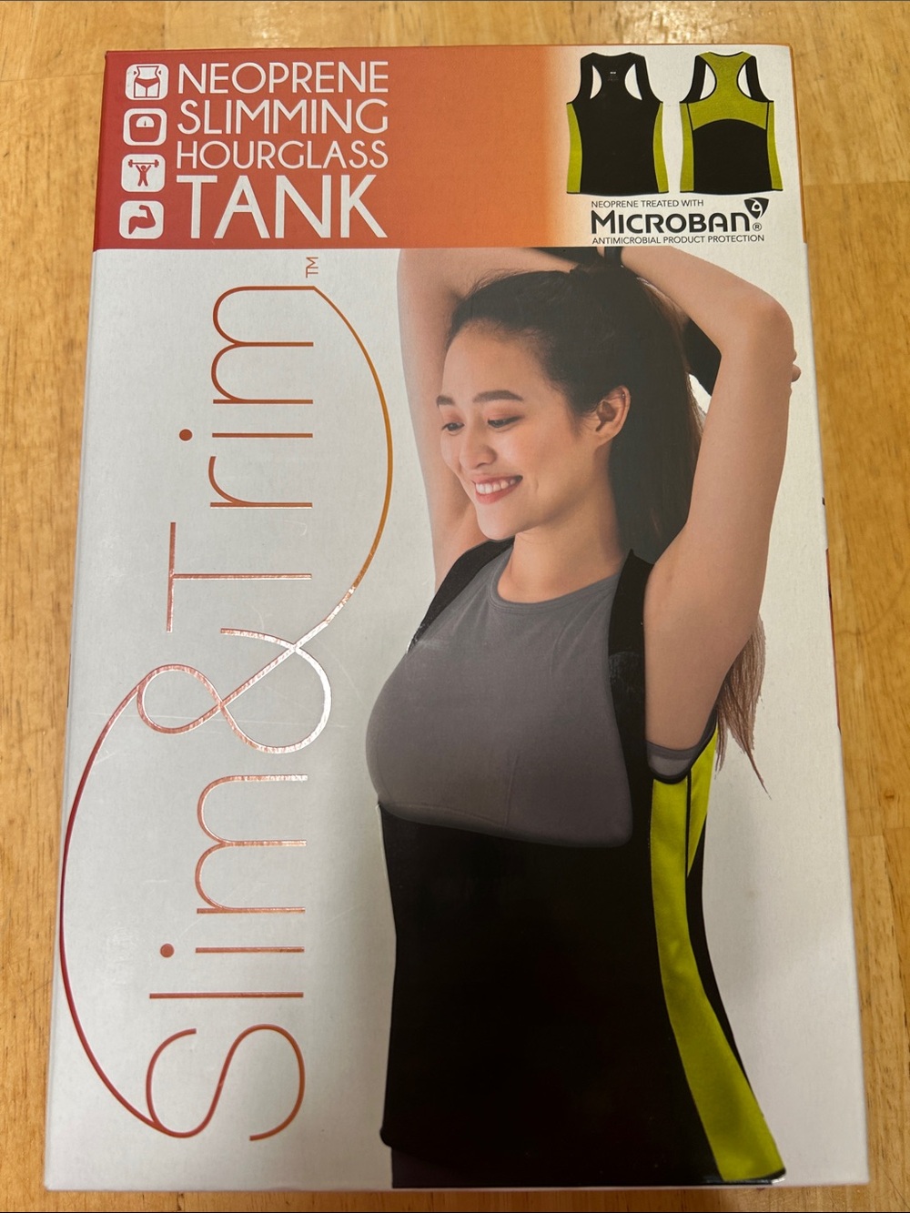 Neoprene Hourglass Tank - Black with Lime
